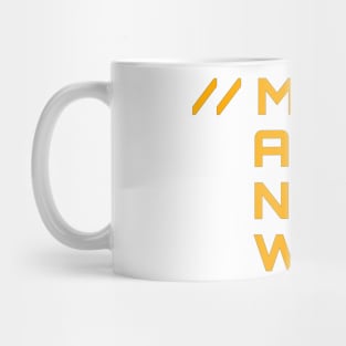 Make Art Not Wars Mug